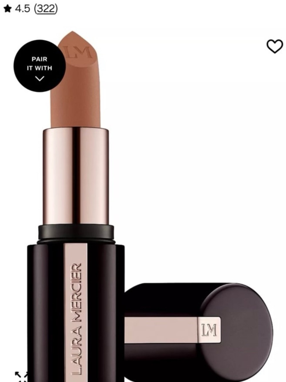 laura mercier Nude Beige Lipstick - Soft Neutral Warm Tone